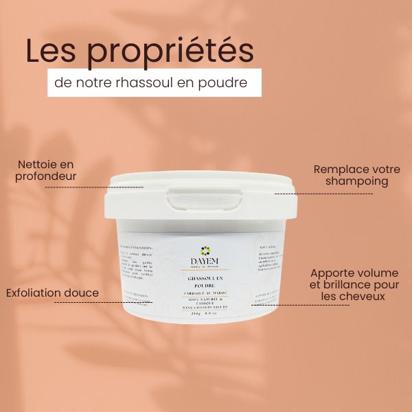 Rhassoul à l'argan et eucalyptus