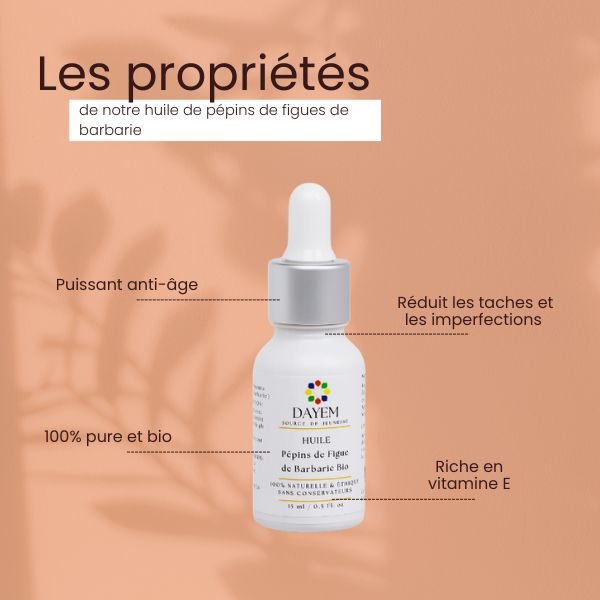 Huile de Pépins de Figue de Barbarie Bio